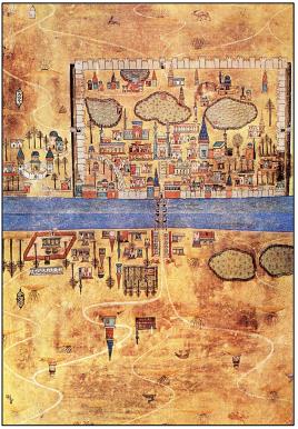 Baghdad, (Matrakçi, Menāzil-i Sefer-i Irakeyn, Istanbul University Library, no. TY 5964, folios 47b-48a).